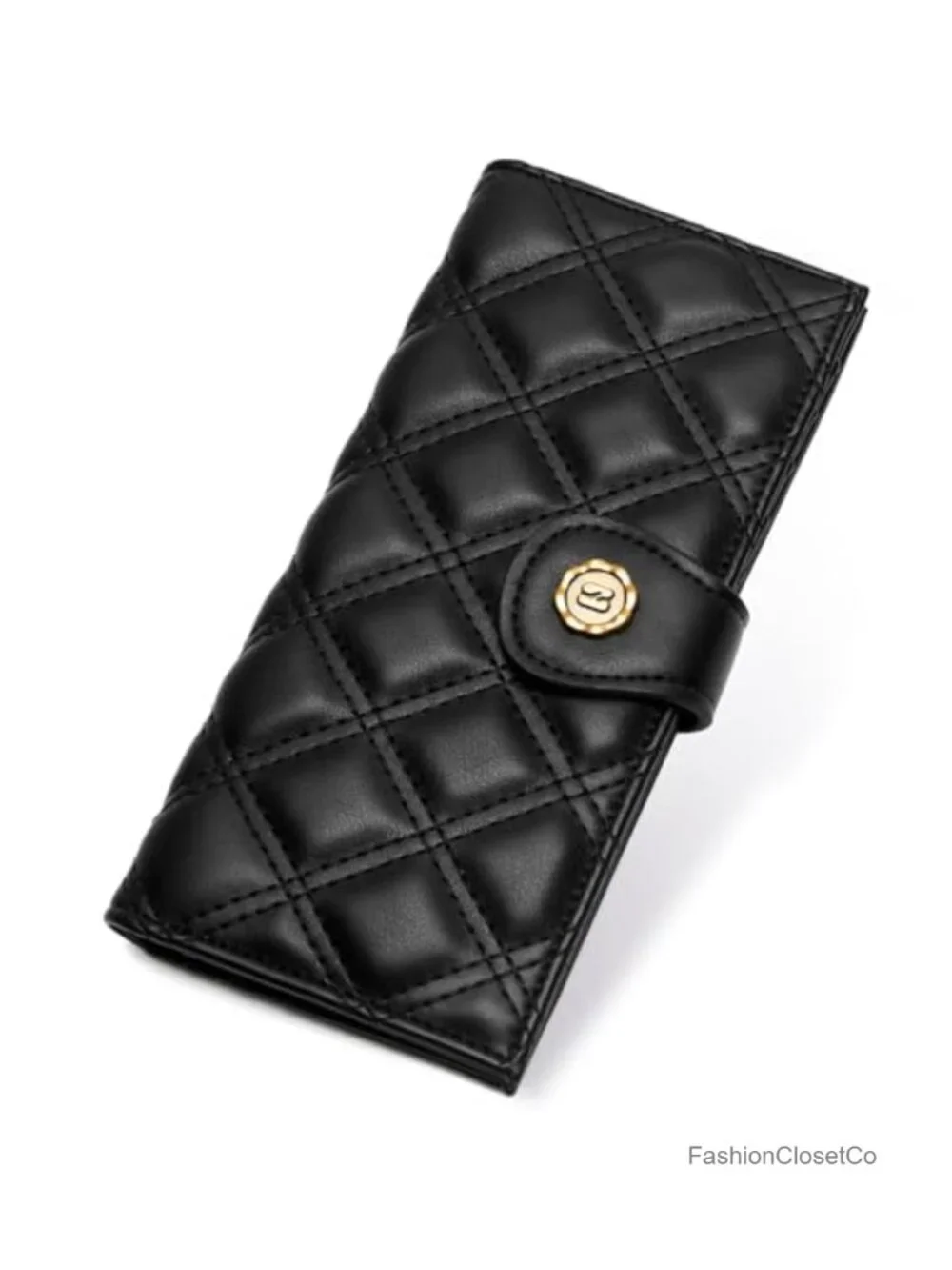 Slim Bifold RFID Blocking Vegan Leather Wallet with Zipper Coin Pocket